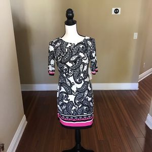 Eliza J Black Paisley Dress size 2P - NWT